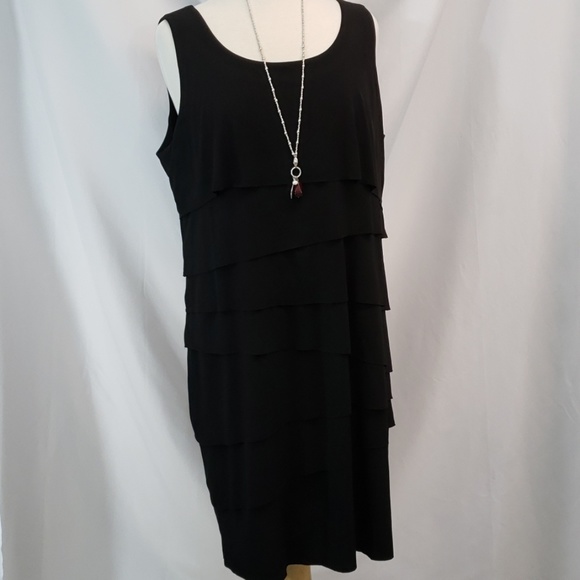 Chico's Dresses & Skirts - Chico's Black Midi Dress Size L/ Chico's 2